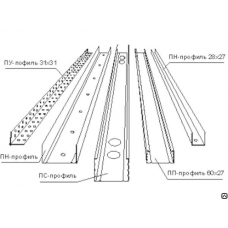 Профиль направляющий ПН 50*40*3000 толщ.0,50мм